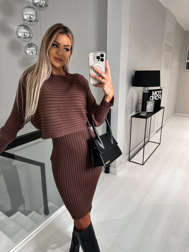 Denise™ | Ärmelloses Kleid mit Pullover